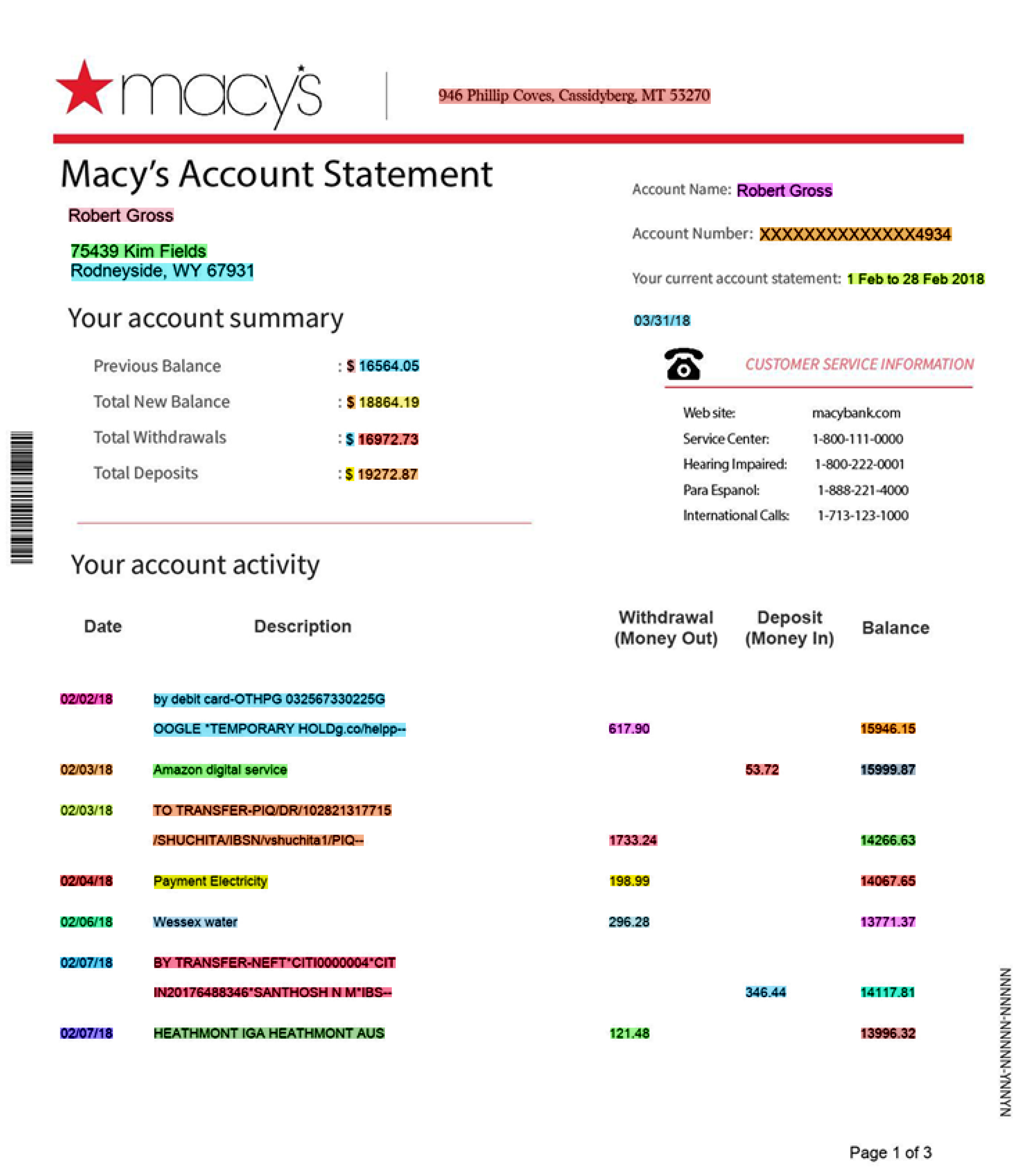 Account Statement